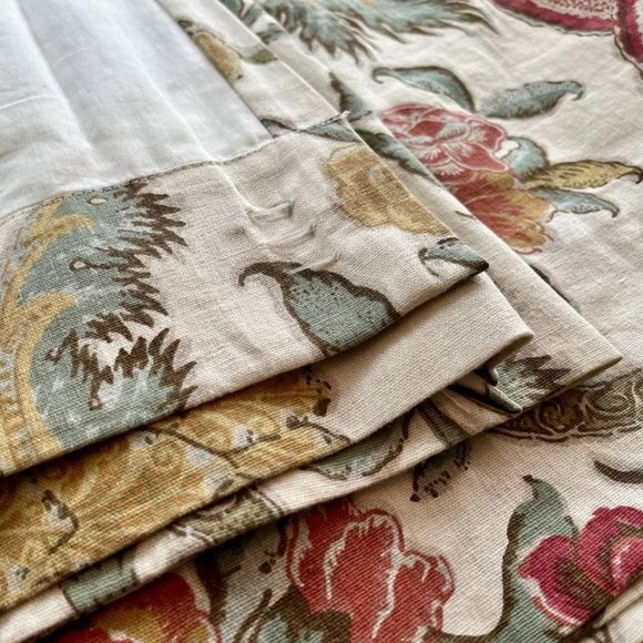 Pottery Barn Cynthia Palampore 50W x 96L Curtains. Retail per panel $189 - Picture 7 of 14